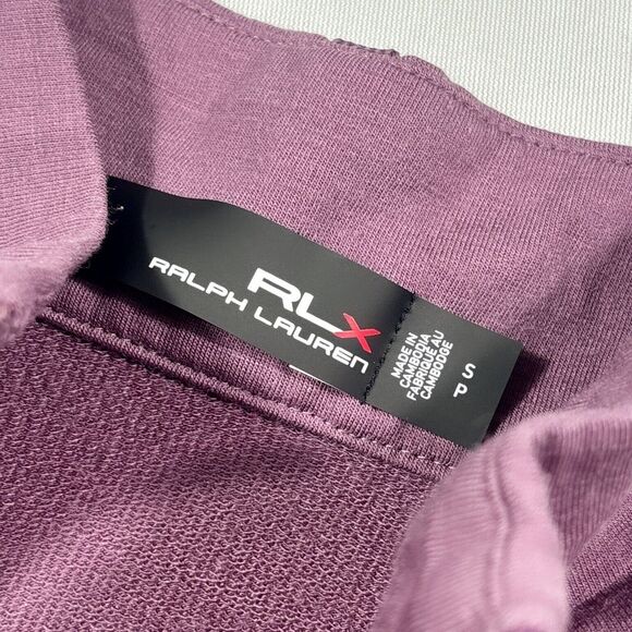 RLX Ralph Lauren Purple Quilted Hybrid Athletic Jacket Full Zip Light Women S - Picture 6 of 9